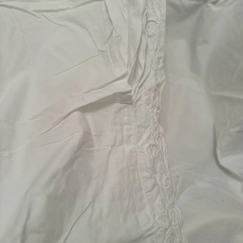 Vintage Scalloped Edge Raffle Cotton 3ps Set Duvet & 2 Shams